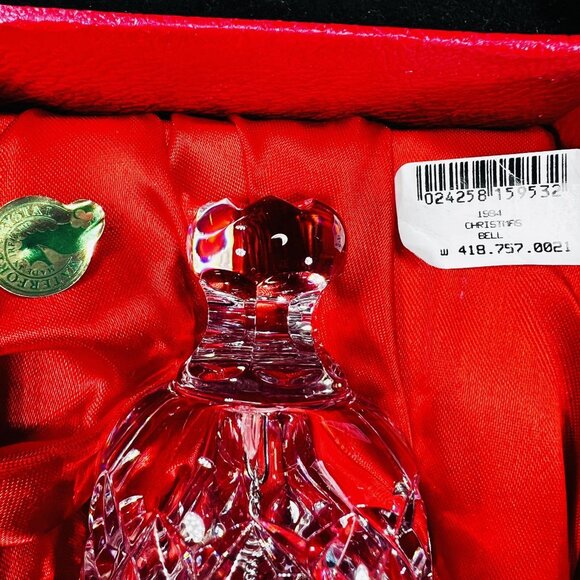 Vtg Waterford Cut Crystal Bell 1994 12 Days Christmas Eleven Pipers Piping BOX - Picture 3 of 12
